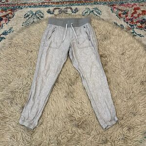 Athleta linen jogger pants size 0